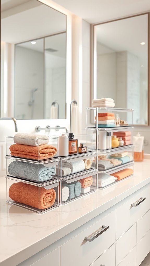 maximize bathroom storage space