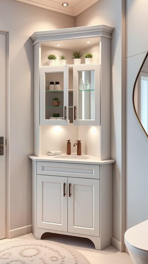 maximize bathroom storage space
