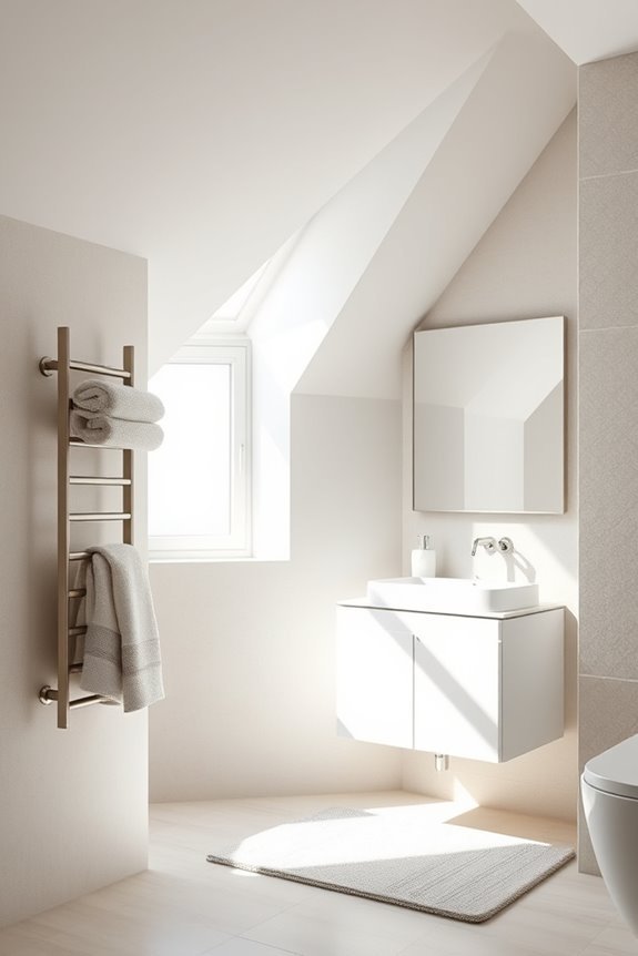 maximize bathroom towel storage