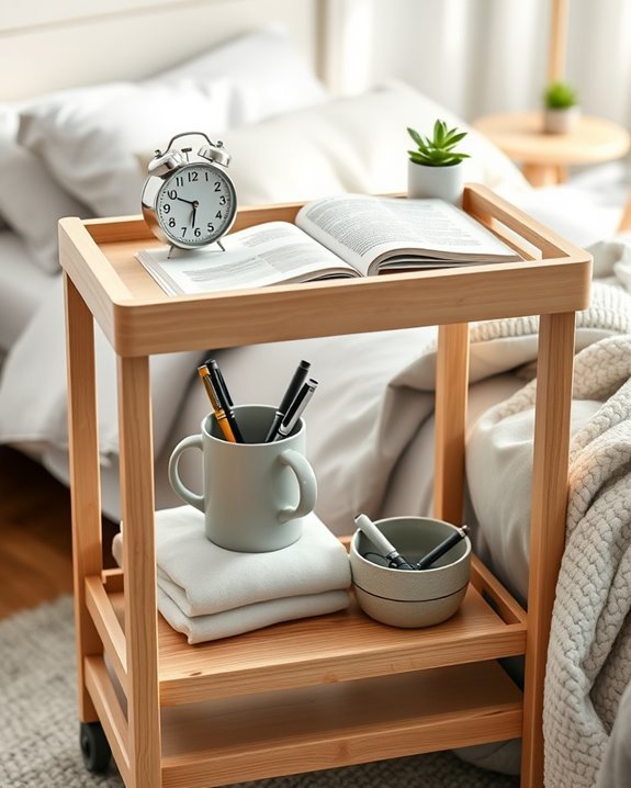 maximize bedside space efficiently