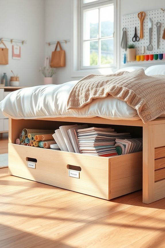 maximize craft room storage