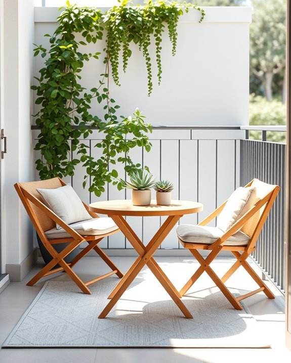 maximize small balcony space