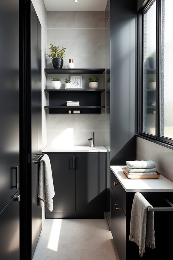 maximize small bathroom space
