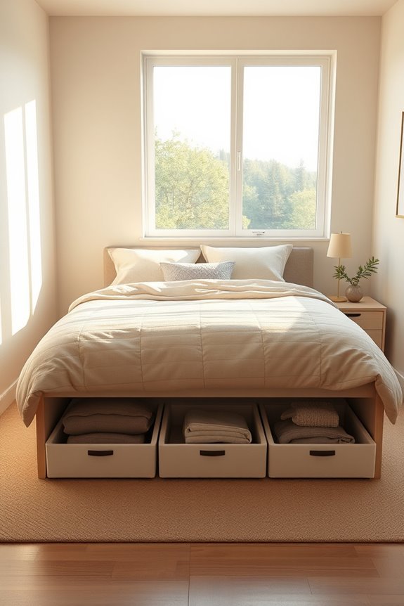 maximize space under bed