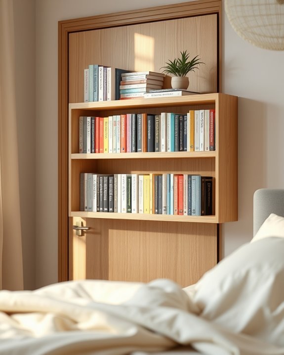 maximize space with bookshelves