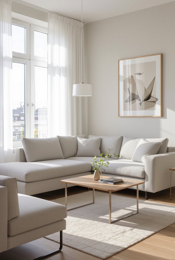maximize space with corner sofa