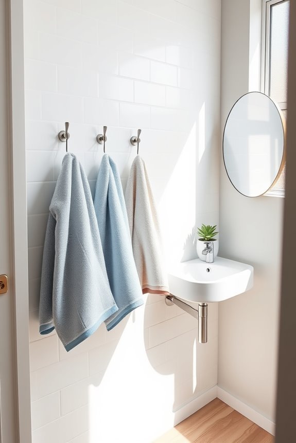 maximize space with hooks