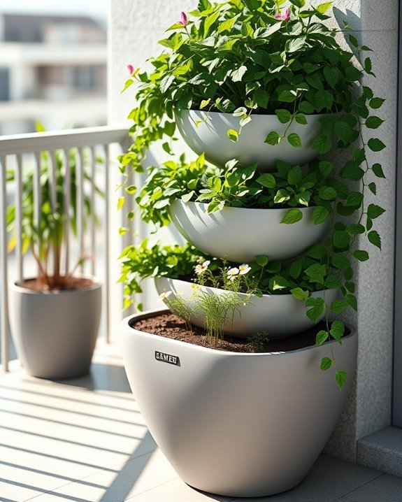 maximize space with planters