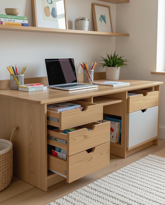 maximize under desk storage solutions