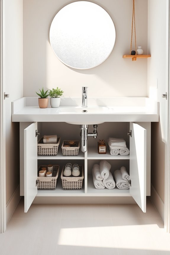 maximize under sink storage efficiency