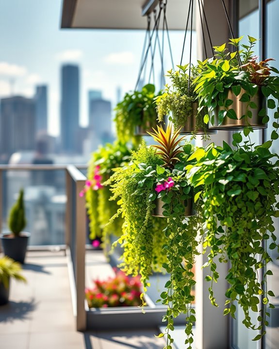 maximize vertical balcony greenery