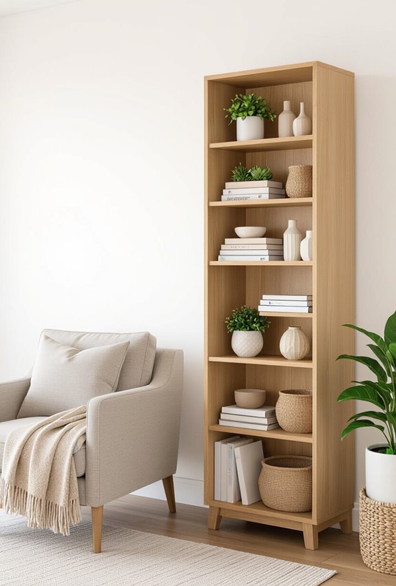 maximize vertical storage and greenery