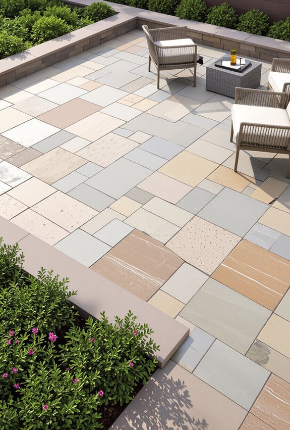 maximized space with irregular stones