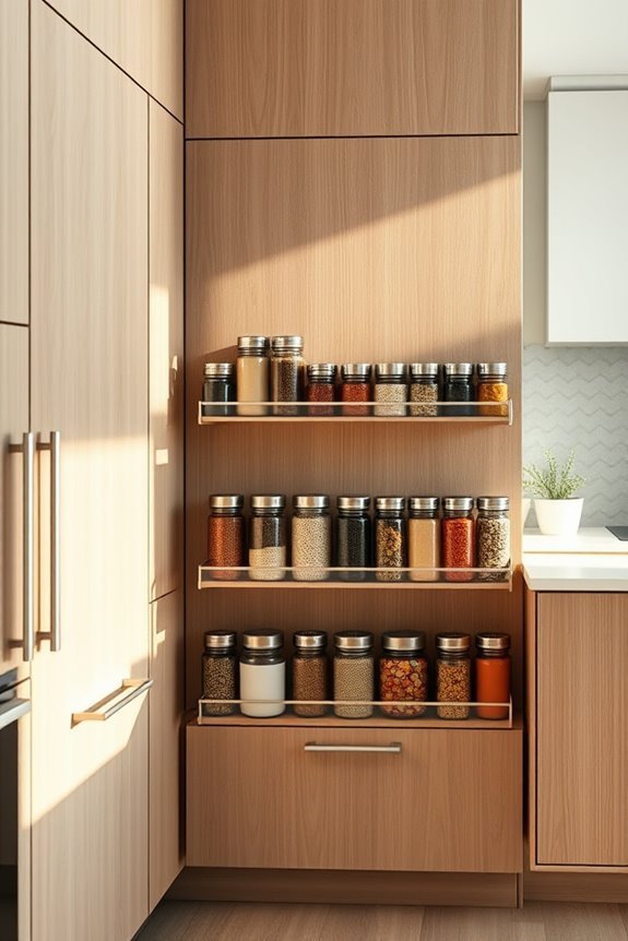 maximized storage organized spices