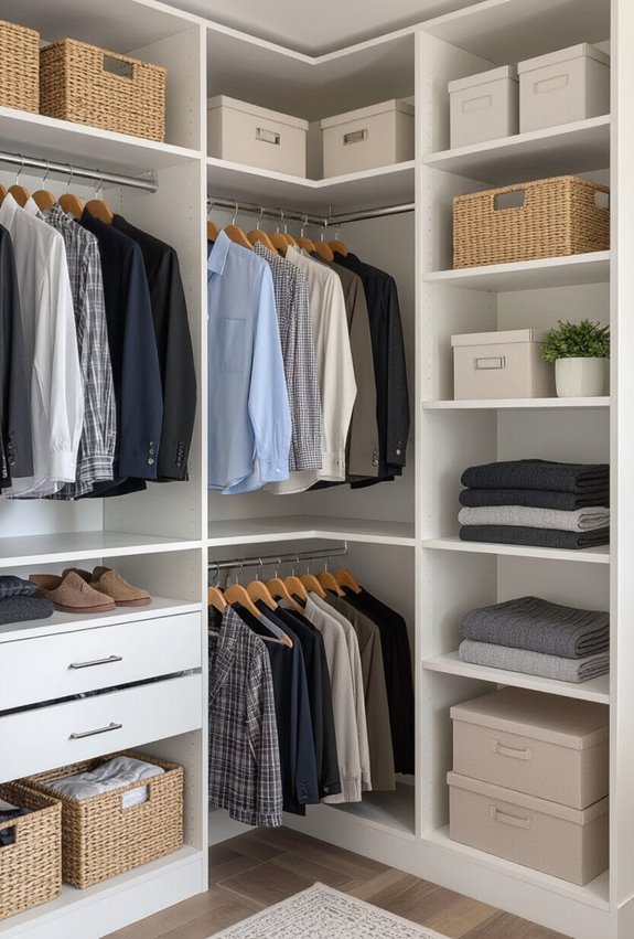 maximized vertical hanging storage