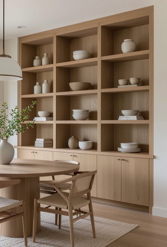 maximized vertical storage shelves