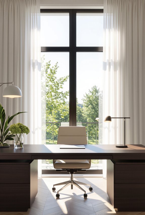 maximizing daylight with sheer drapery