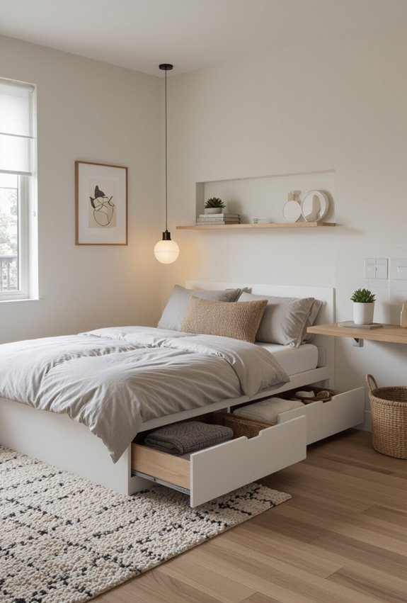 maximizing small bedroom space