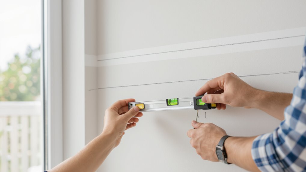 measure mark level stripes