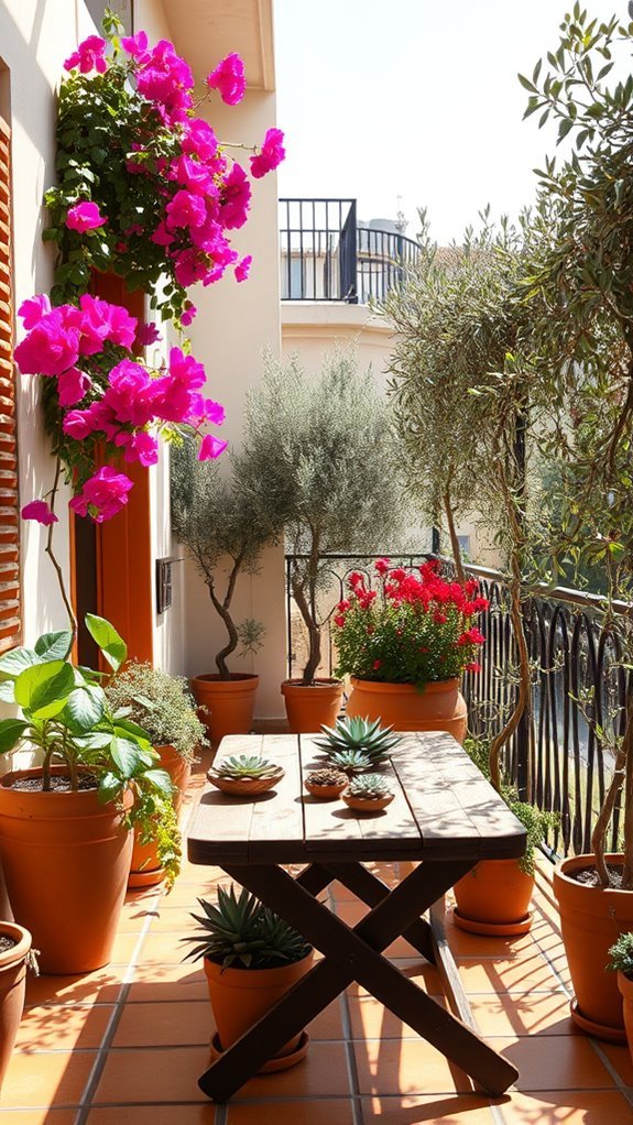 mediterranean balcony garden design