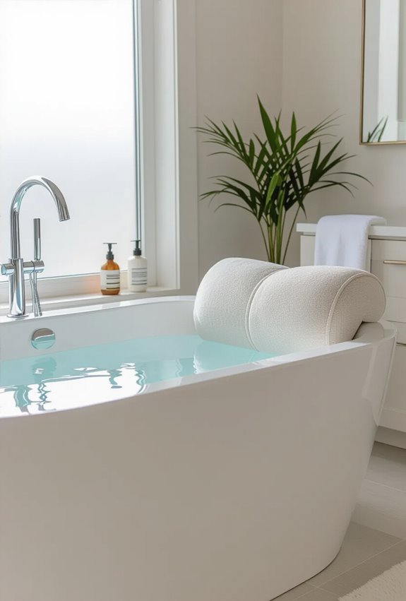 memory foam waterproof bath pillow