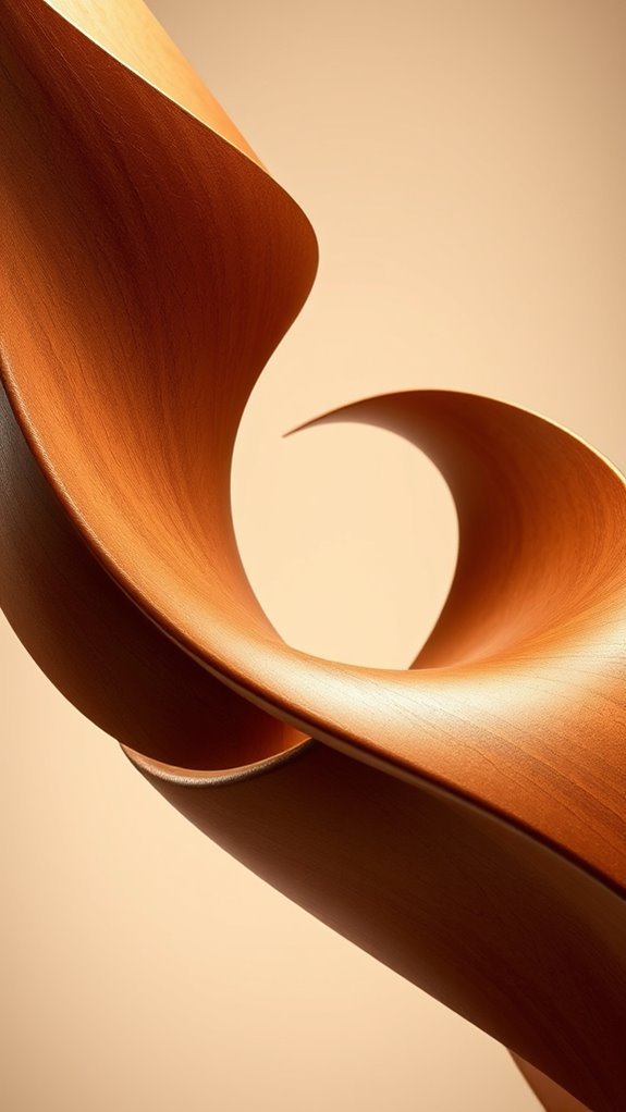 mesmerizing brown abstract sculptures