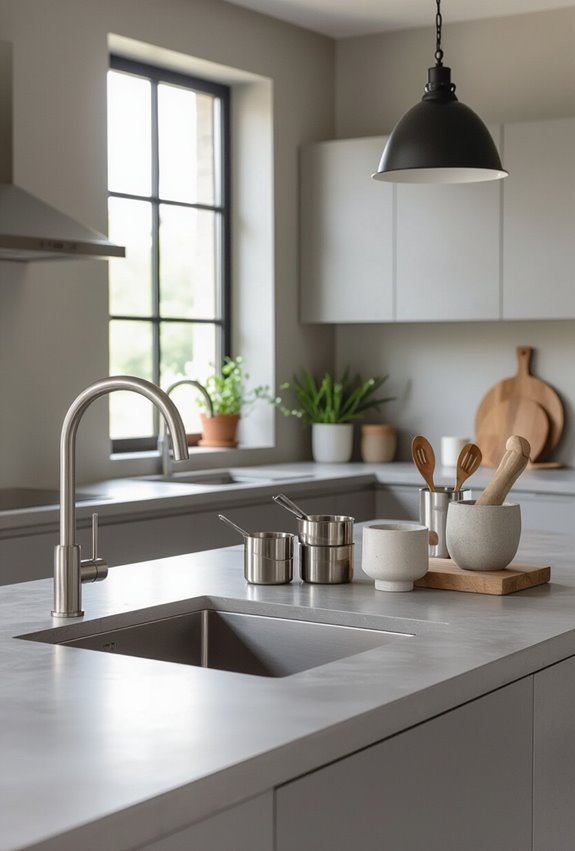 metal and beton textured harmony