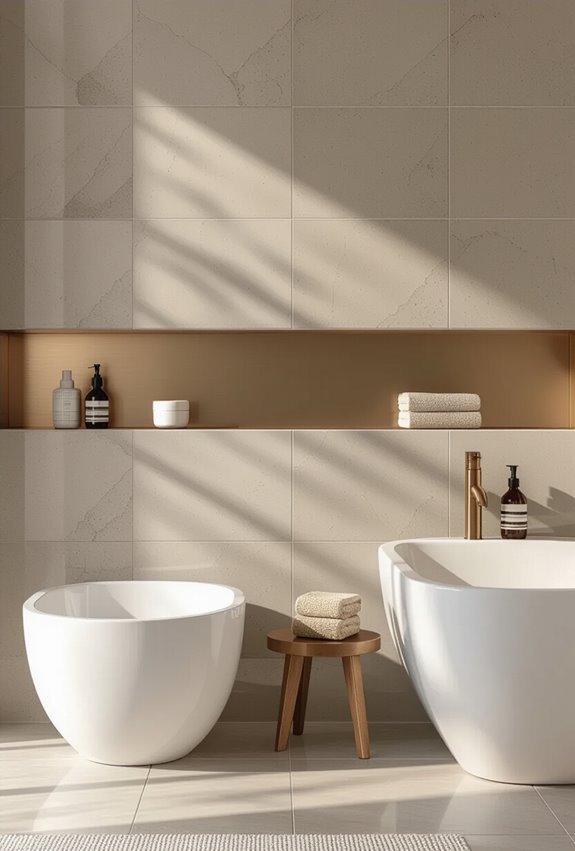 metallic accented ceramic tile elegance