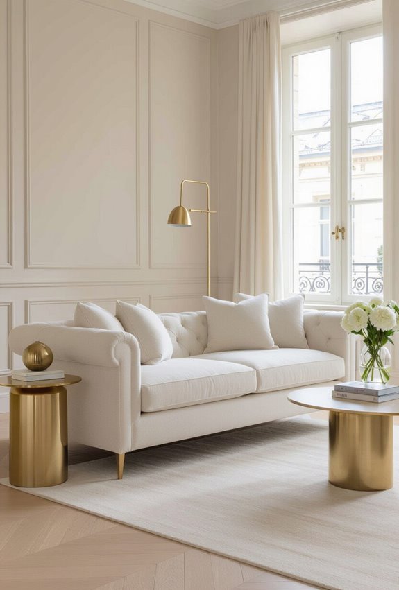 metallic accents elevate elegance