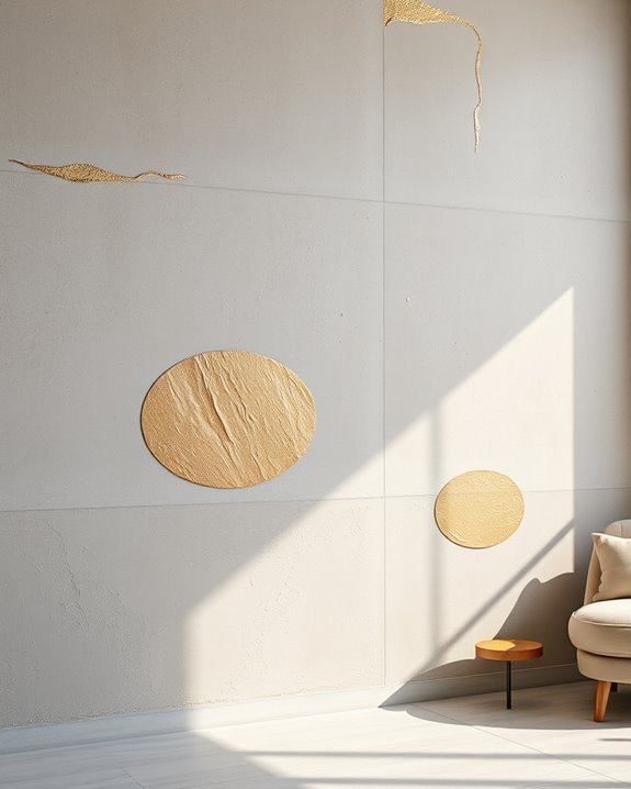 metallic accents enhance sophistication