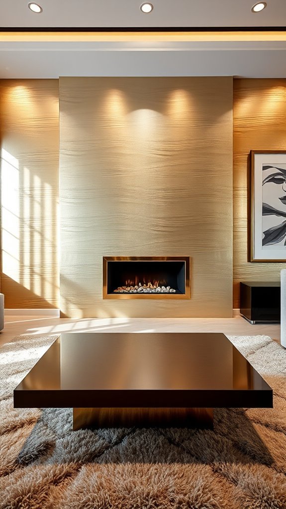 metallic accents for elegance