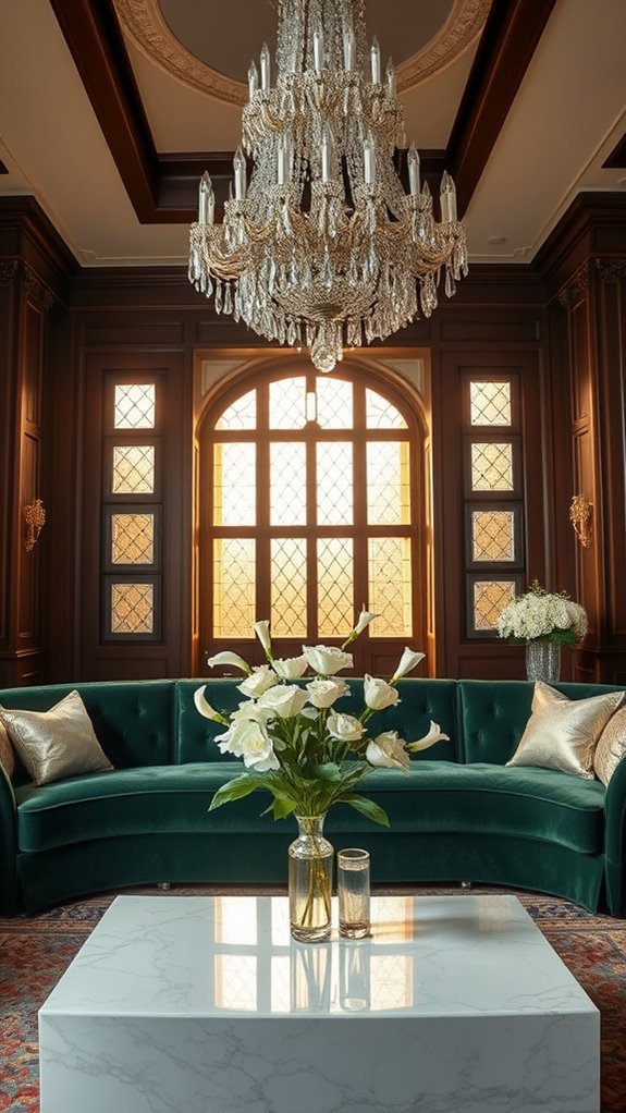 metallic accents for glamour