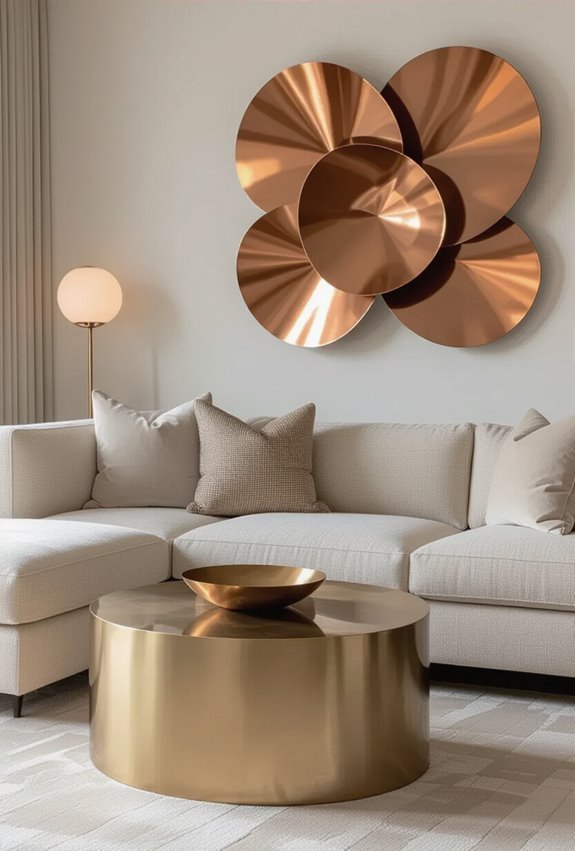 metallic accents for modernity