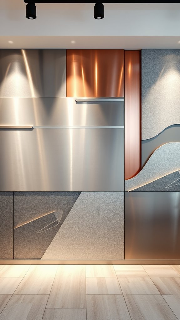 metallic finishes elevate showrooms