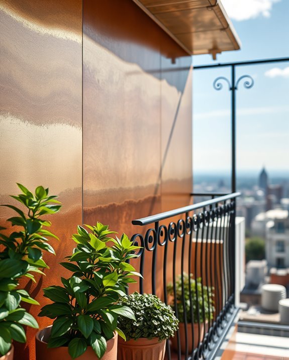metallic finishes for elegance