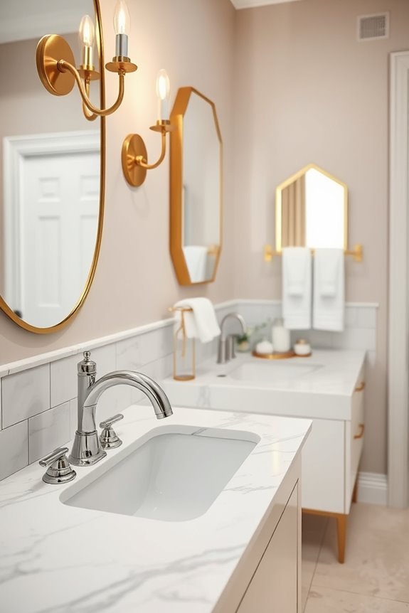 metallic finishes for elegance