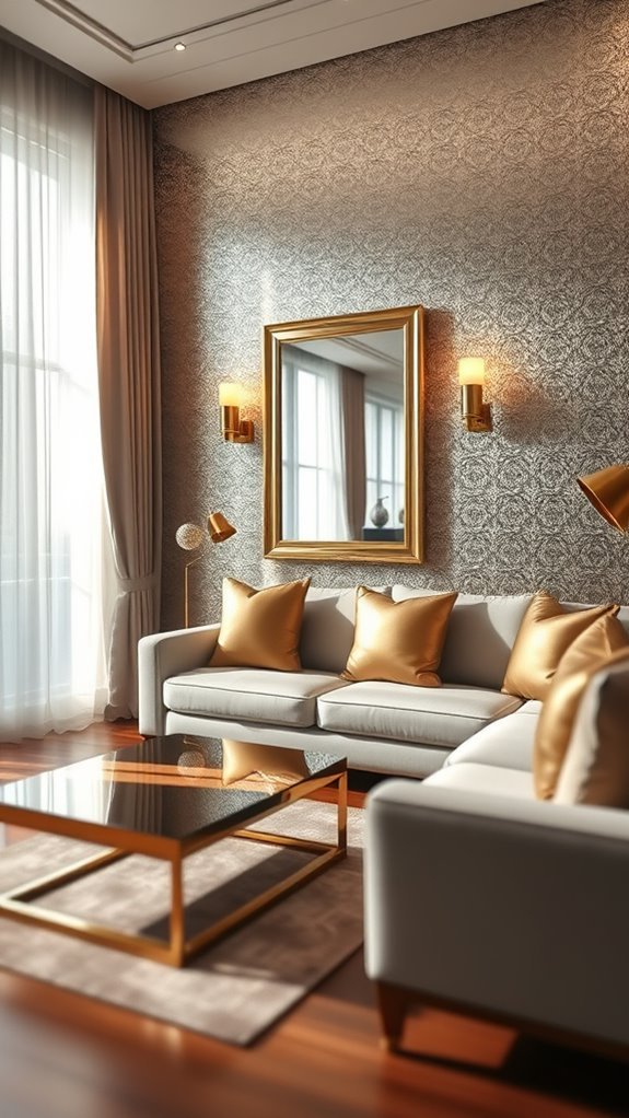 metallic finishes for sophistication