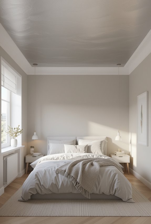 metallic pearl ceiling shine