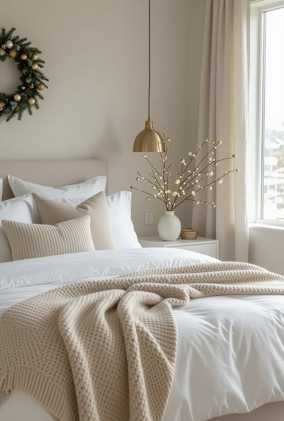 metallic pillows brass accents