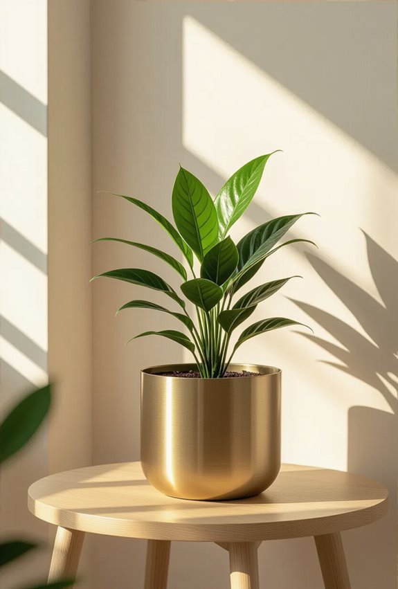 metallic planters elevate decor
