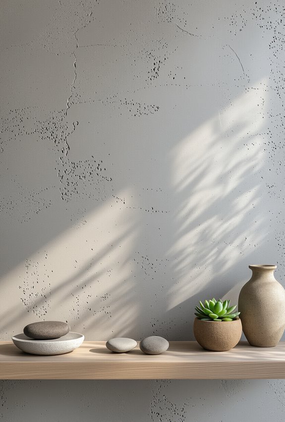 metallic textured plaster finishes