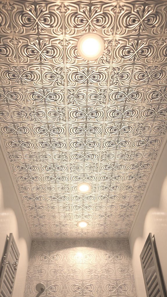 metallic tin tiles elegance