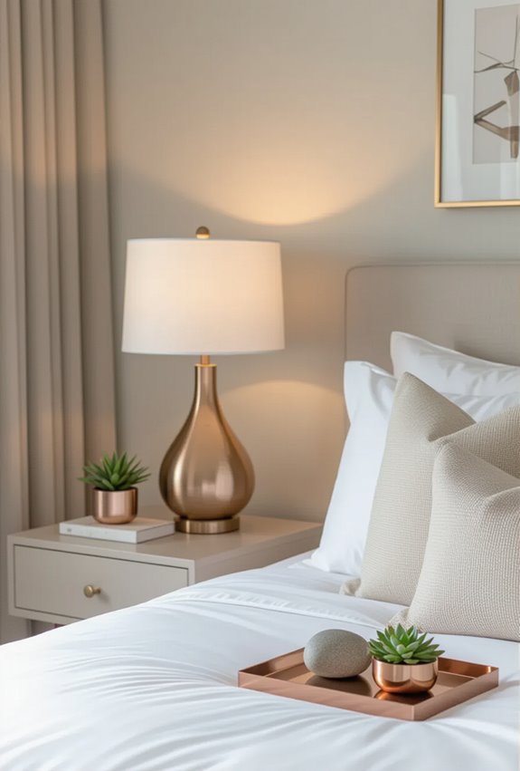 metallic touches for chic warmth