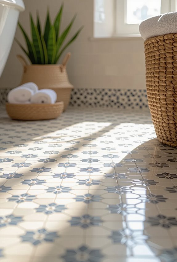 micro mosaic geometric accents