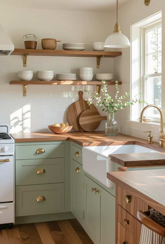 mid century efficient narrow galley
