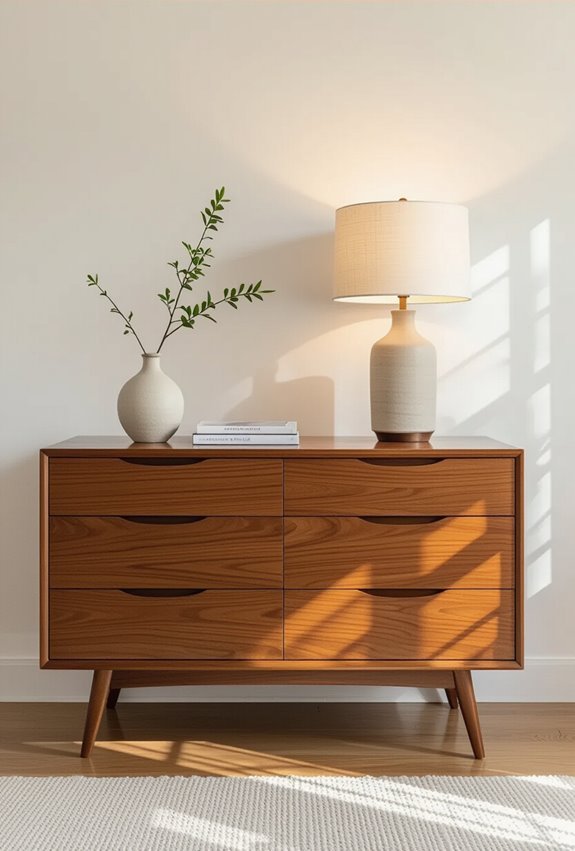 mid century minimalist hidden hardware