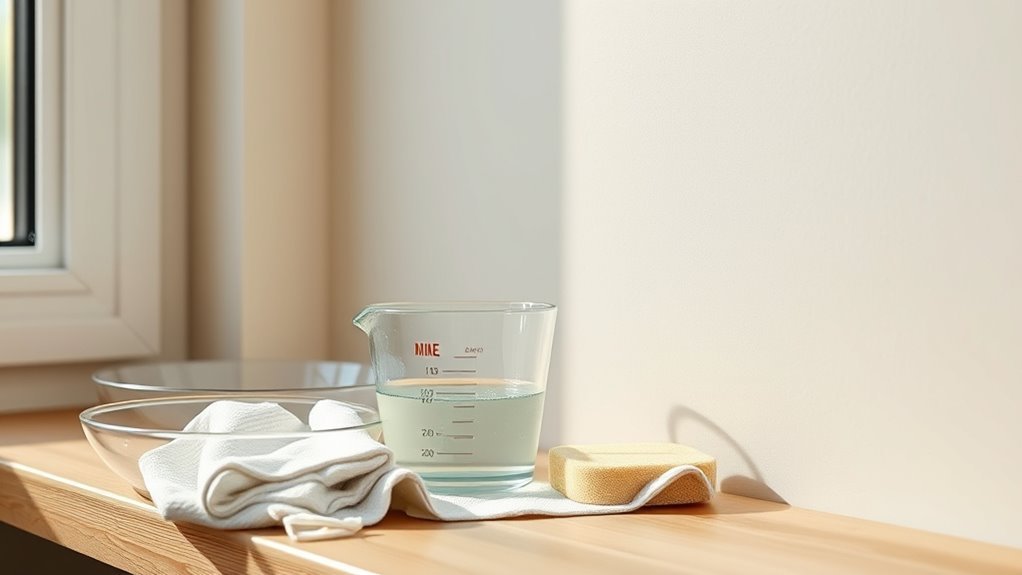 mild soap wall cleaning