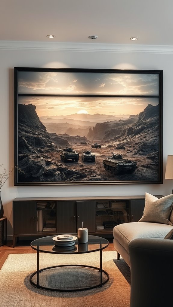 military inspired wall decor
