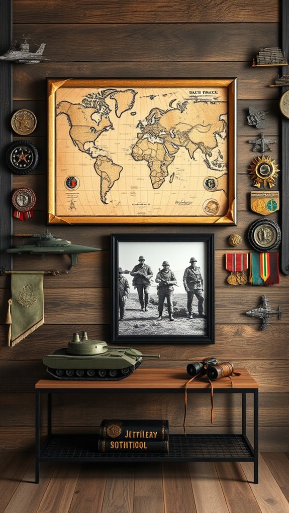 military themed home decor ideas