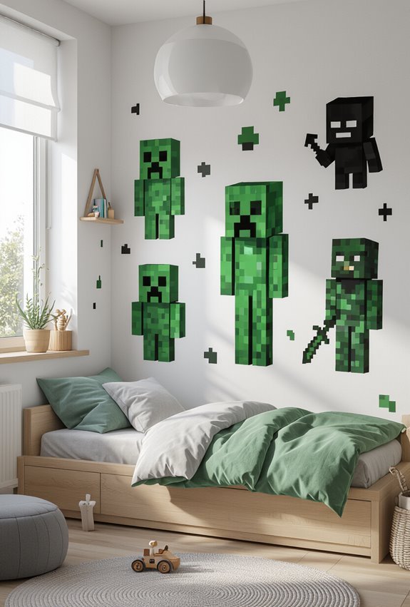 minecraft mob silhouette decals